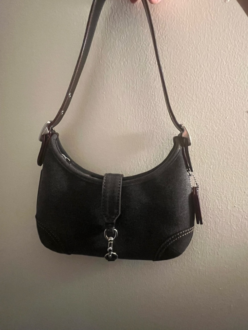 Coach Black Denim Hampton